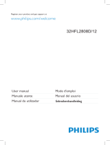 Philips 32HFL2808D User manual