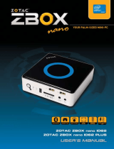 Zotac ZBOX nano ID62 PLUS User manual