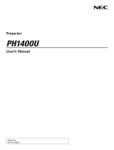 NEC PH1400U User manual