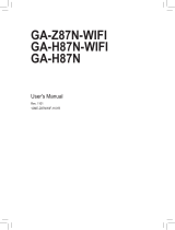 Gigabyte GA-H87N-WIFI Owner's manual