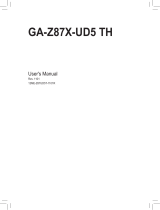 Gigabyte GA-Z87X-UD5 TH Owner's manual