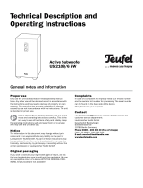 Teufel Columa 250 Owner's manual