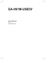 Gigabyte GA-H61M-USB3V User manual