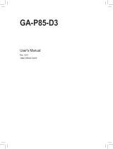 Gigabyte GA-P85-D3 Owner's manual