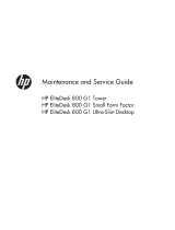 HP EliteDesk 800 G1 series User manual