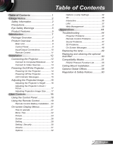 Optoma W307UST User manual