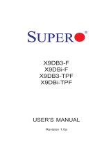 Supermicro X9DB3-TPF User manual