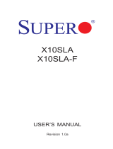 Supermicro X10SLA-F User manual