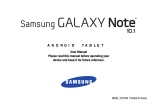 Samsung GALAXY Note 10.1 User manual