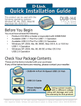 D-Link DUB-H4 User manual