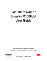 3M M1500SS MicroTouch User manual