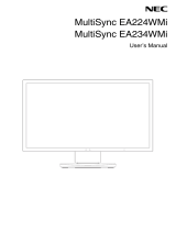 NEC MultiSync EA224WMi User manual