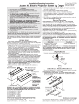 Draper Access XL/Series E Operating instructions