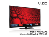 Vizio E601i-A3 User manual