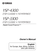 Yamaha YSP-3300 User manual