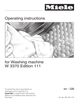 Miele W3370 Edition111 Operating instructions