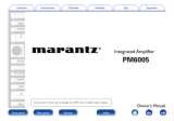 Marantz PM6005 User manual