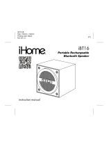 iHome iBT16 User manual