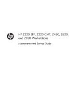 HP Z620 Series User guide