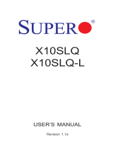 Supero X10SLQ User manual