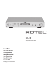Rotel RT-11 Owner's manual