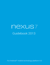 Asus Nexus 7 Android Mobile Technology Platform 4.3 User manual