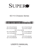 Supermicro SC113TQ-600CB User manual