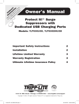Tripp Lite TLP606DMUSB and TLP606USB Surge Protectors User manual