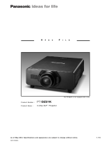 Panasonic PT-DZ21KE Specification
