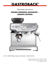 Gastroback Design Espresso Advanced Barista Edition Operating instructions