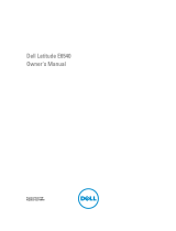 Dell E6540 Owner's manual