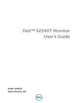 Dell S2240T User manual