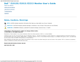 Dell E2213 User manual