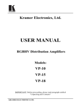 Kramer Electronics VP-10 User manual