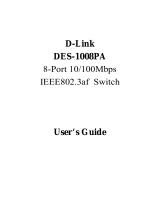D-Link DES-1008PA User manual