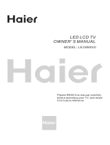 Haier LE28M600 User guide