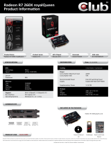 CLUB3D Radeon R7 260X royalQueen Specification