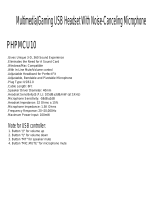 PyleHome PHPMCU10 Owner's manual
