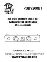 Pyle PSBV200BT Owner's manual