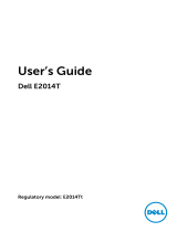 Dell E2014T User manual