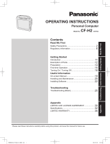 Panasonic CF-H2 Operating instructions