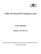 Vantec UGT-PC341 User manual