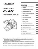 Olympus OM-D E-M1 + M.Zuiko Digital 12-40mm PRO + M.Zuiko Digital 40-150mm PRO User manual