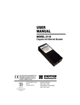 Patton 2110 User manual