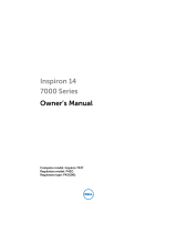 Dell Inspiron 14 Laptop 7000 Series Touch Owner's manual