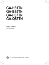 Gigabyte GA-B85TN User manual
