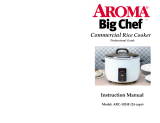 Aroma Big Chef ARC-1033E User manual