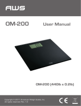 American Weigh Scales OM-200 User manual