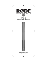 RODE Microphones NTG3 User manual