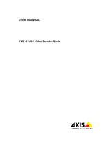 Axis Q7436 User manual